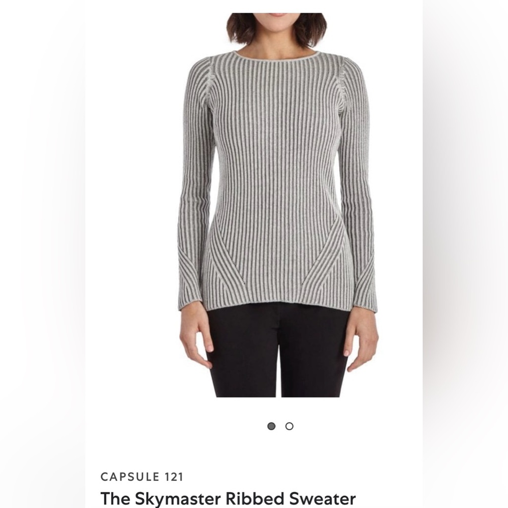 Capsule 121  The Skymaster Gray Ribbed Sweater